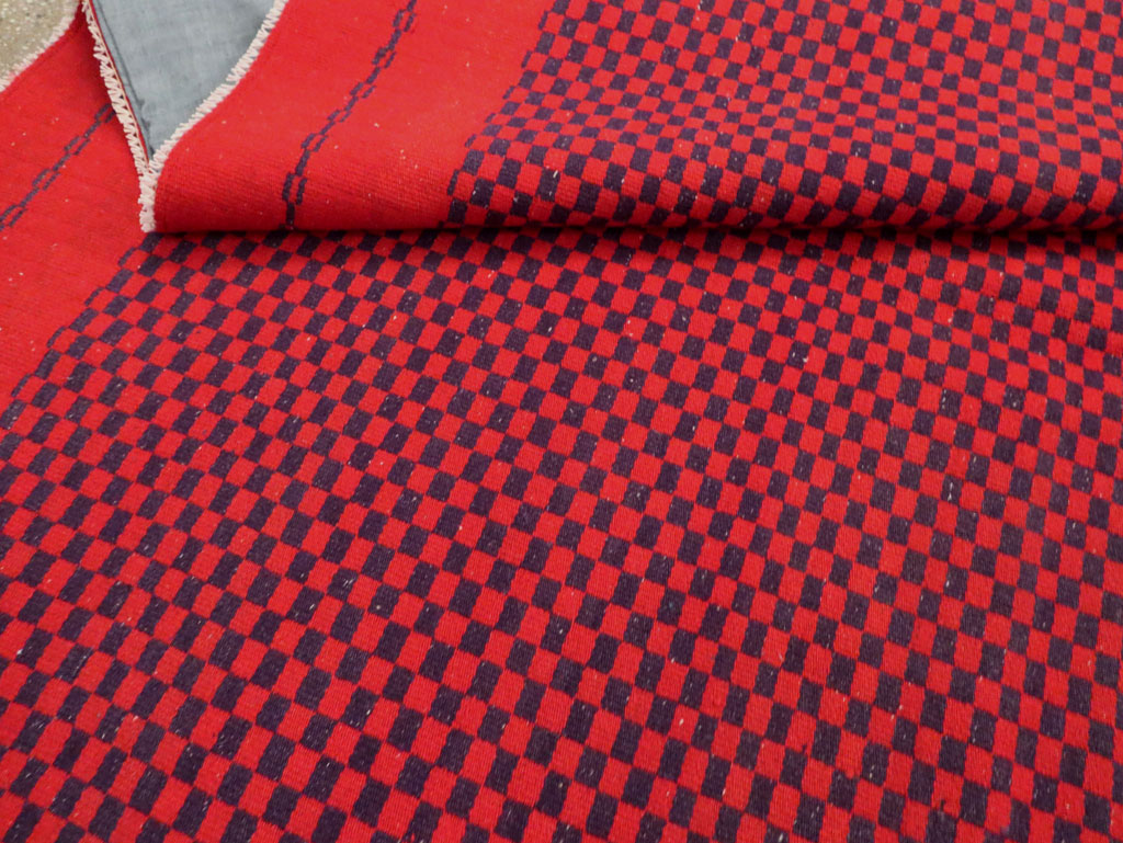 Mid-20th Century Handmade Turkish Flatweave, No.30501 - Gss