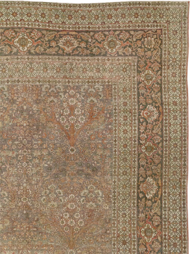 Antique Persian Isfahan Large Carpet, No.30507 - Gss