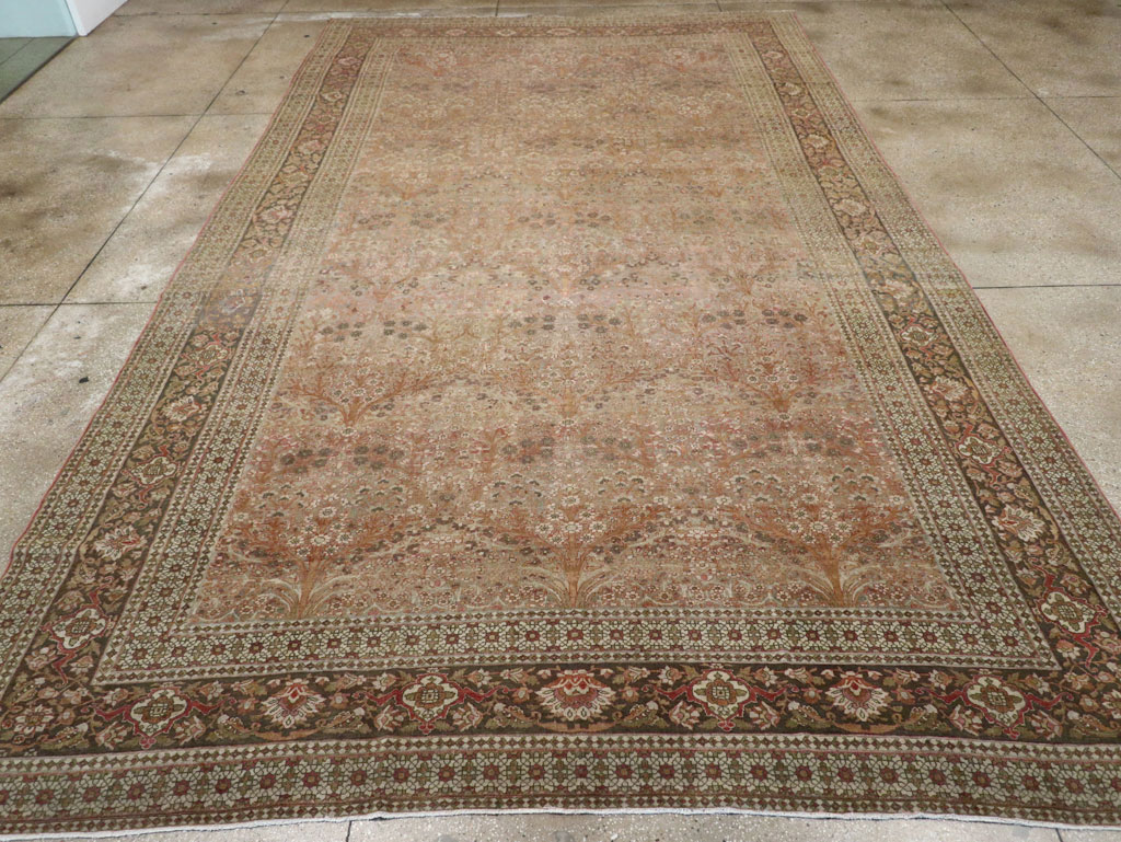 Antique Persian Isfahan Large Carpet, No.30507 - Gss
