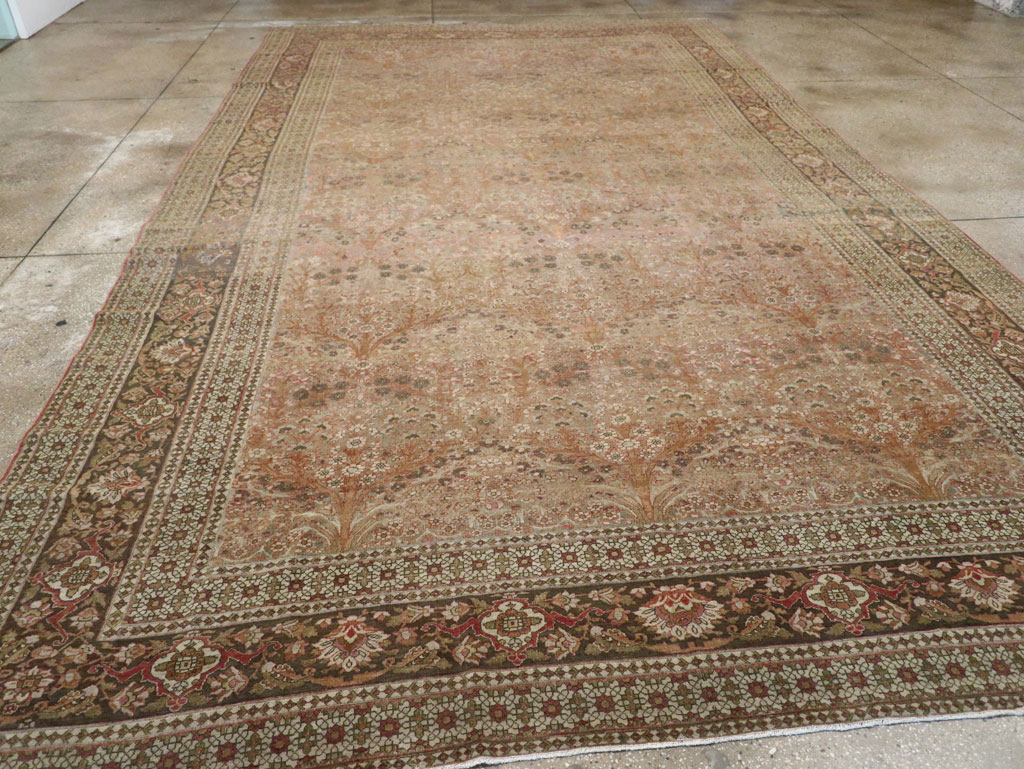Antique Persian Isfahan Large Carpet, No.30507 - Gss