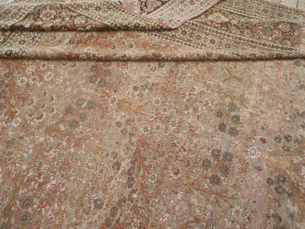 Antique Persian Isfahan Large Carpet, No.30507 - Gss