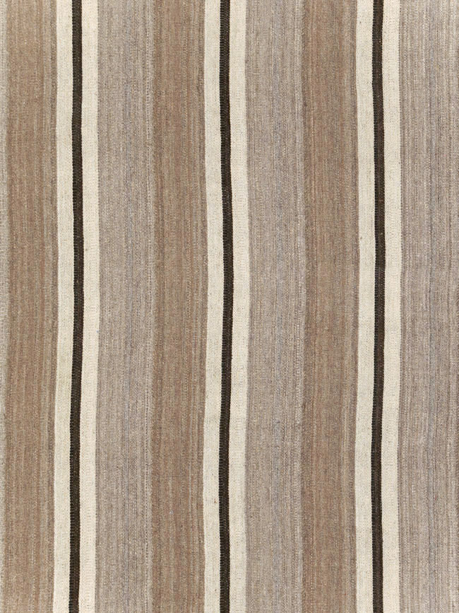 Contemporary Turkish Flatweave Kilim Room Size Carpet, No.30511 - Gss