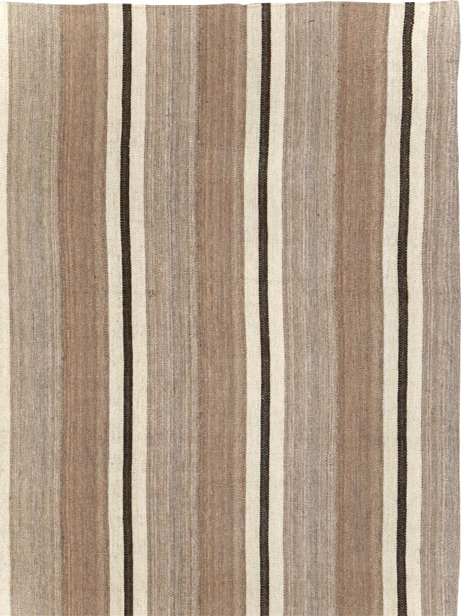 Contemporary Turkish Flatweave Kilim Room Size Carpet, No.30511 - Gss