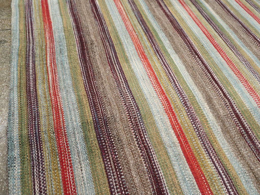 Vintage Persian Flatweave Kilim, No.30514 - Gss