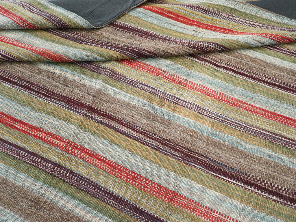 Vintage Persian Flatweave Kilim, No.30514 - Gss
