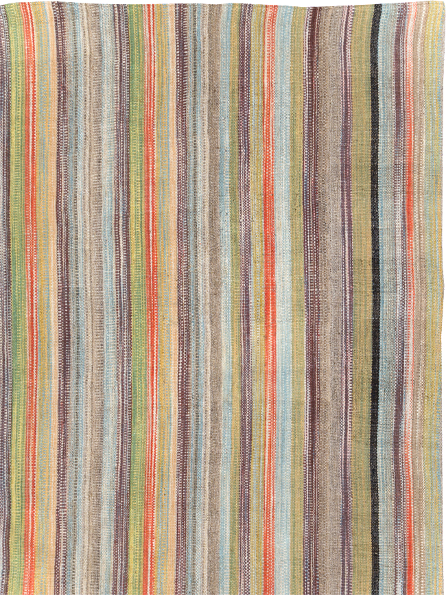 Large Contemporary Turkish Flatweave Kilim Carpet, No.30515 - Gss