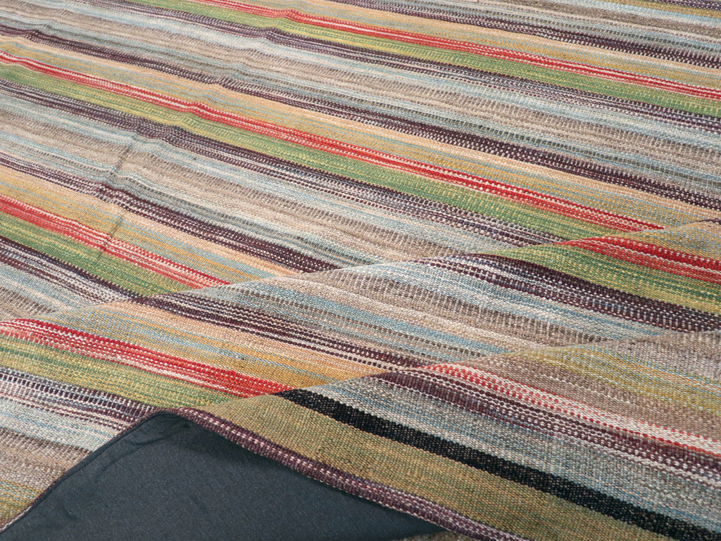 Large Contemporary Turkish Flatweave Kilim Carpet, No.30515 - Gss