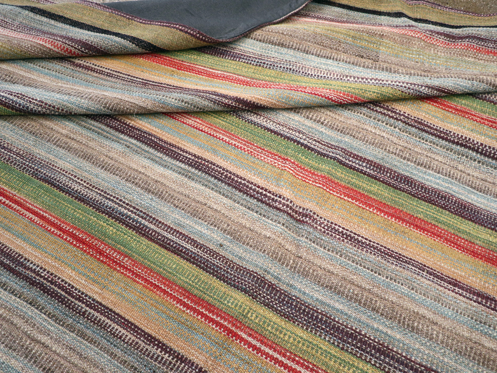 Large Contemporary Turkish Flatweave Kilim Carpet, No.30515 - Gss