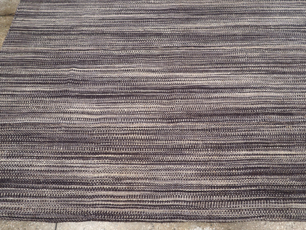 Modern Turkish Flatweave Kilim Room Size Carpet, No.30518 - Gss