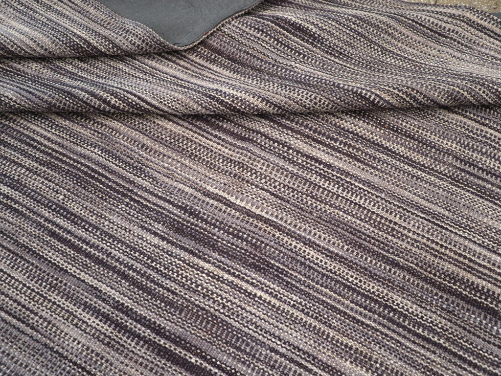 Modern Turkish Flatweave Kilim Room Size Carpet, No.30518 - Gss