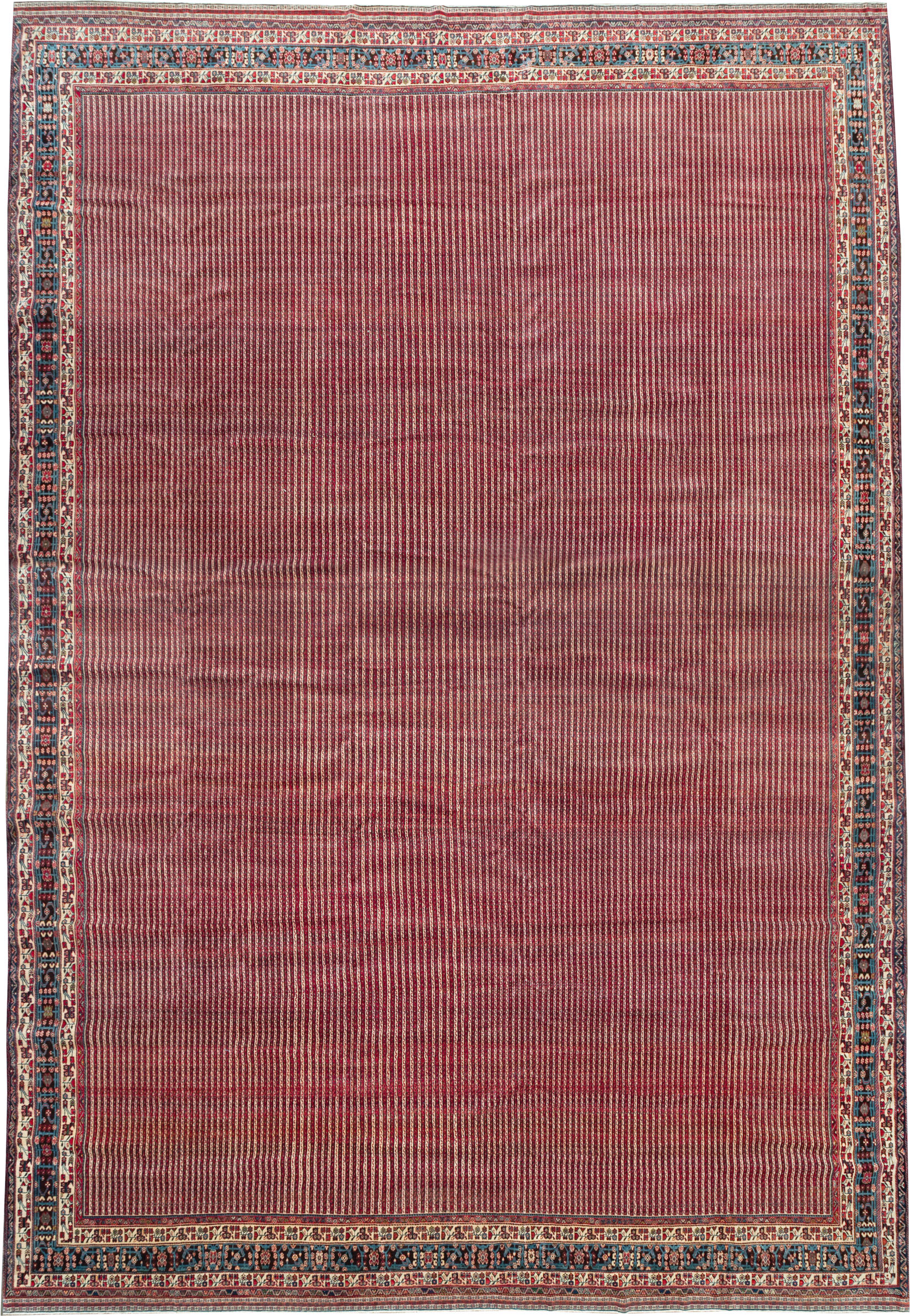 Vintage Persian Qashqai Oversize Carpet, No.30521 - Gss