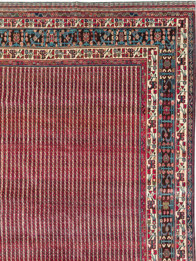 Vintage Persian Qashqai Oversize Carpet, No.30521 - Gss