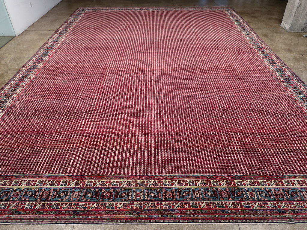 Vintage Persian Qashqai Oversize Carpet, No.30521 - Gss