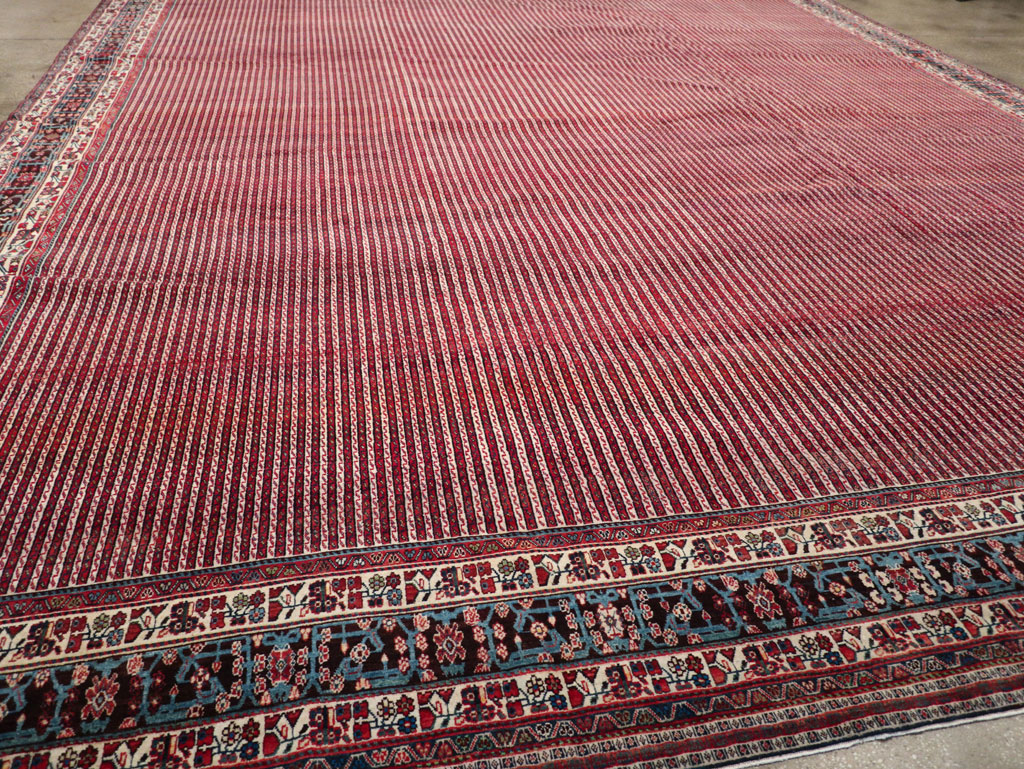 Vintage Persian Qashqai Oversize Carpet, No.30521 - Gss