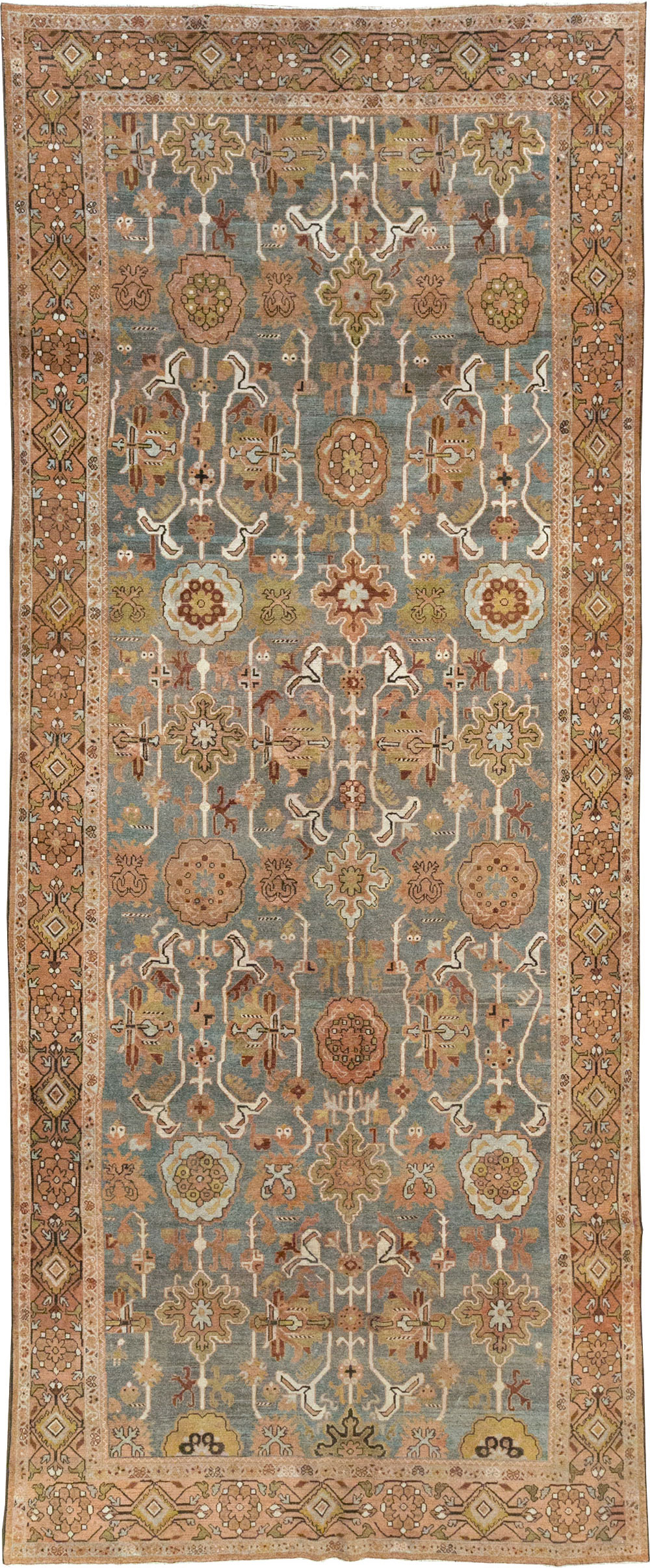 Antique Persian Malayer Long and Narrow Gallery Carpet, No.30526 - Gss