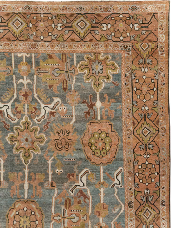 Antique Persian Malayer Long and Narrow Gallery Carpet, No.30526 - Gss