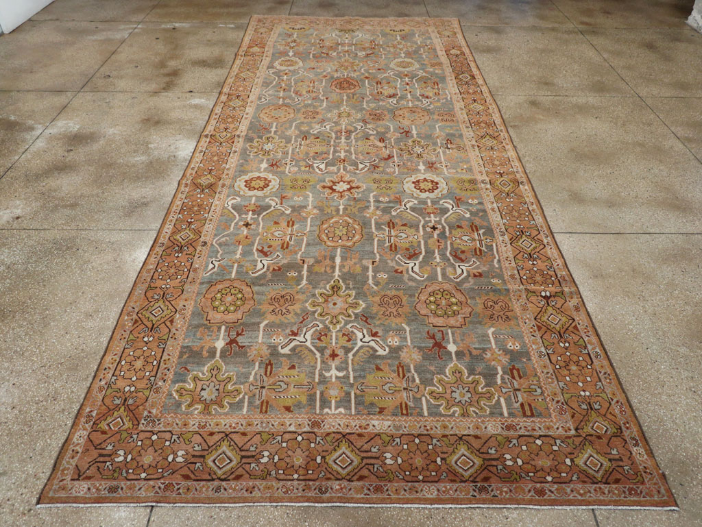 Antique Persian Malayer Long and Narrow Gallery Carpet, No.30526 - Gss