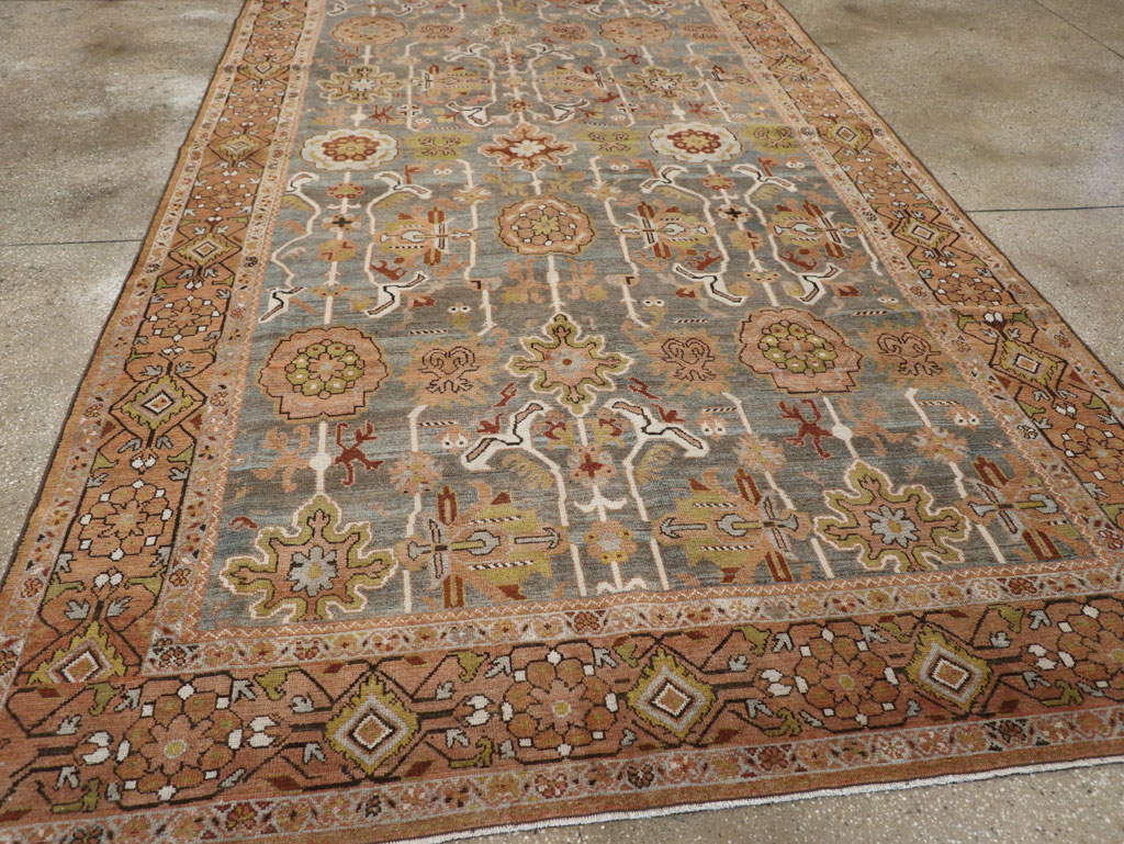 Antique Persian Malayer Long and Narrow Gallery Carpet, No.30526 - Gss
