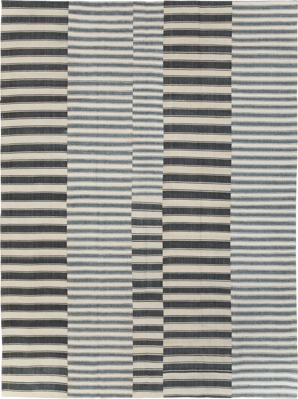 Vintage Turkish Flatweave Kilim Room Size Carpet, No.30530 - Gss