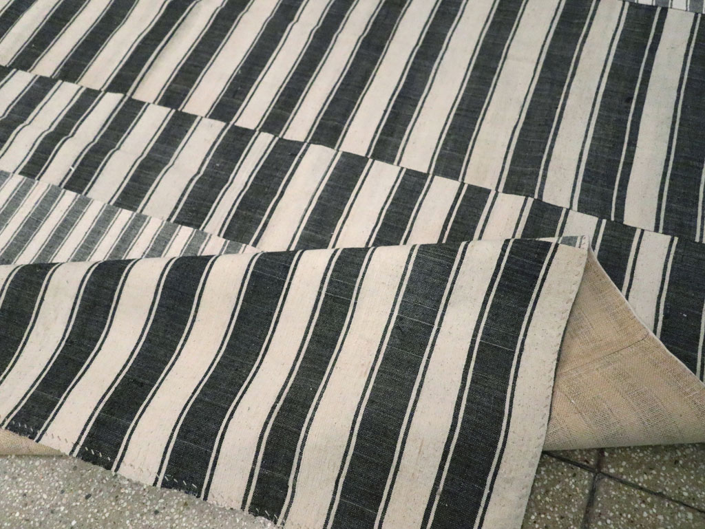 Vintage Turkish Flatweave Kilim Room Size Carpet, No.30530 - Gss