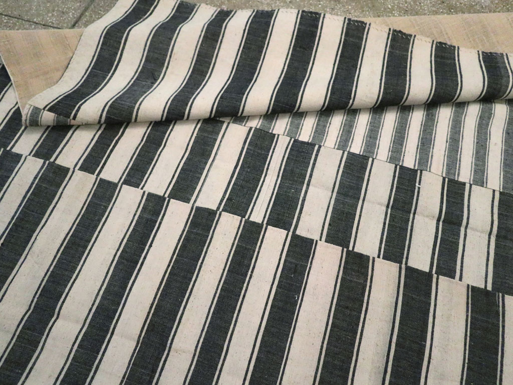 Vintage Turkish Flatweave Kilim Room Size Carpet, No.30530 - Gss