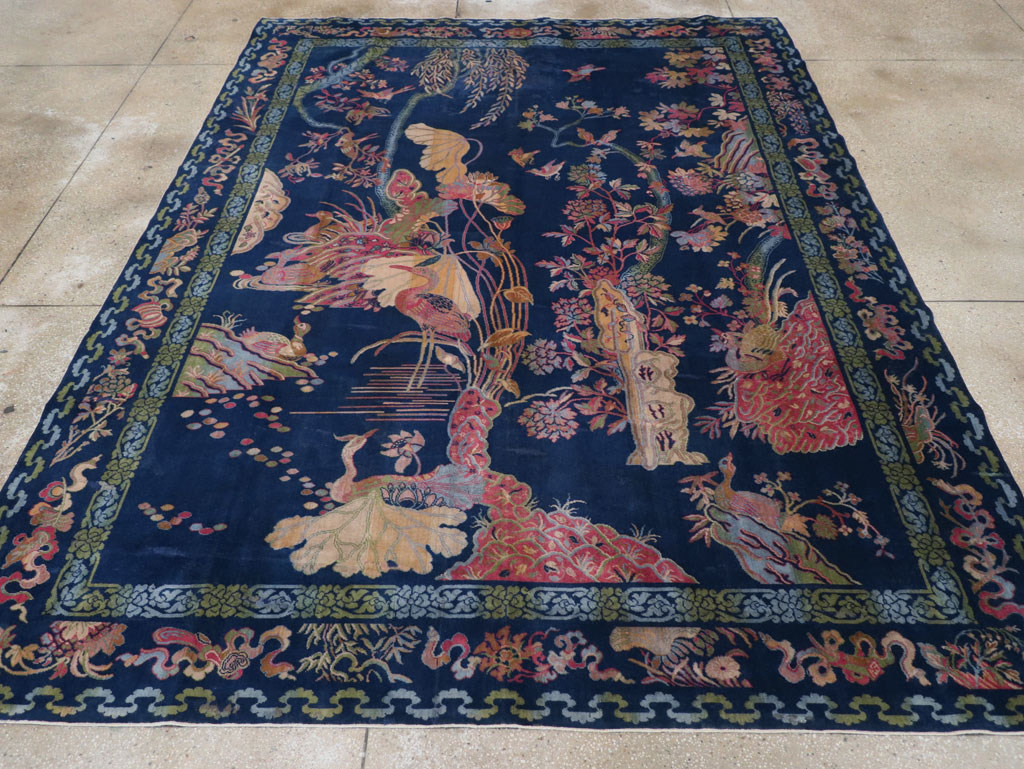 Chinese Peking Inspired English Axminster Room Size Carpet, No.30536 - Gss