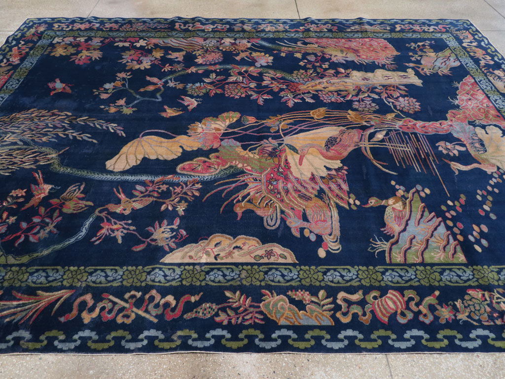 Chinese Peking Inspired English Axminster Room Size Carpet, No.30536 - Gss