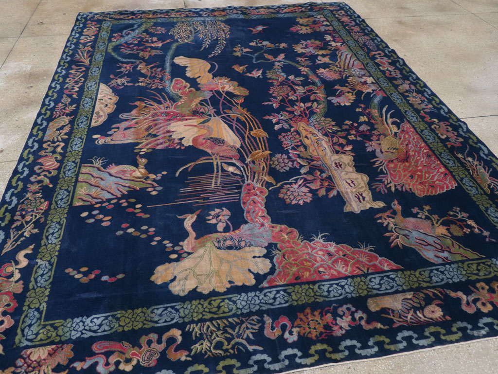 Chinese Peking Inspired English Axminster Room Size Carpet, No.30536 - Gss