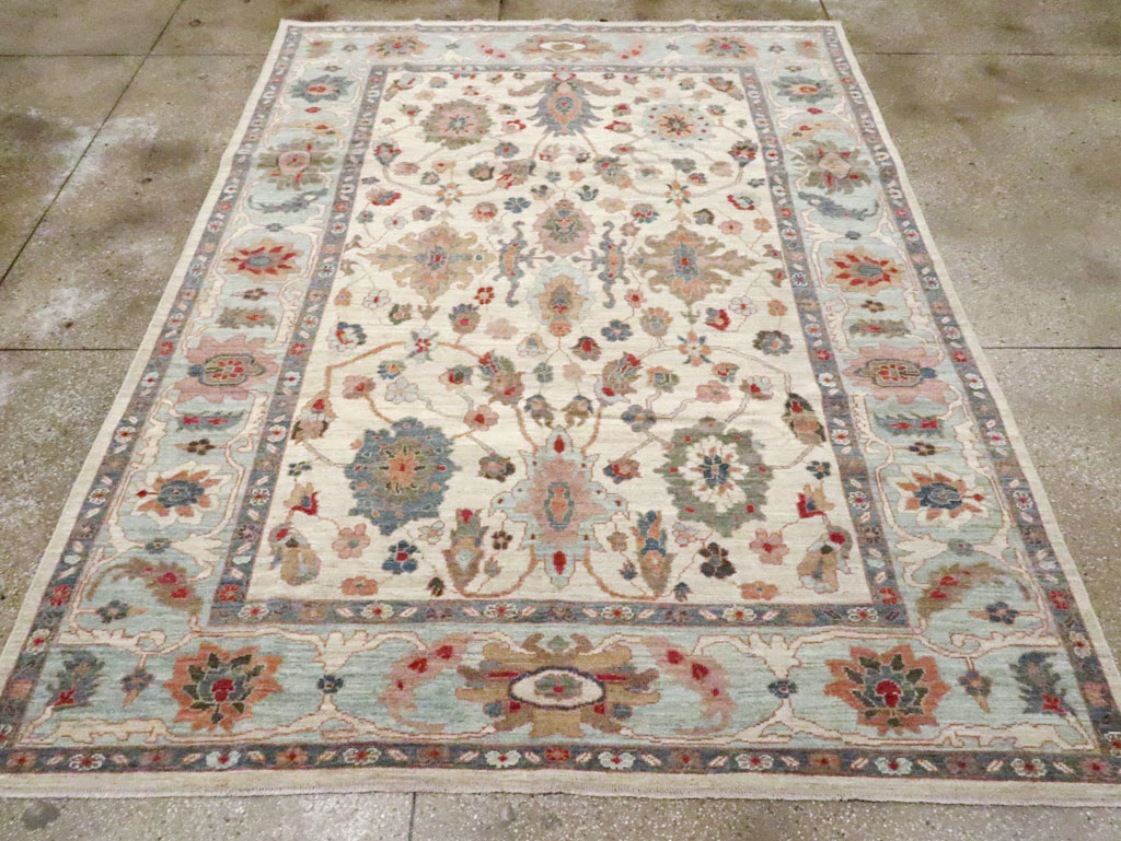 Modern Persian Sultanabad Small Room Size Carpet, No.30546 - Gss