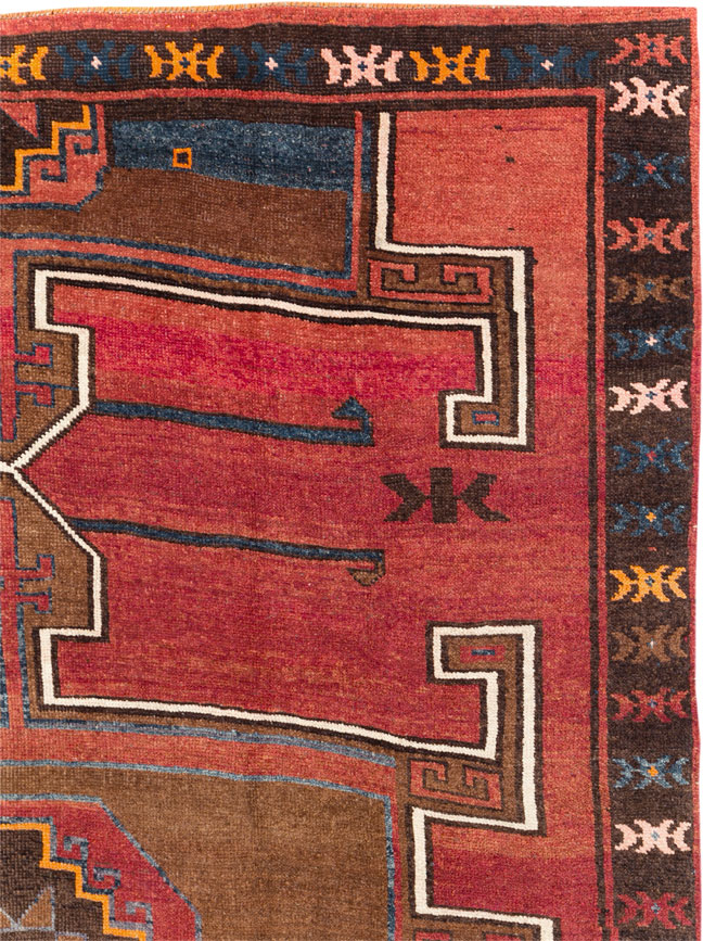 Vintage Turkish Anatolian Tribal Room Size Carpet, No.30550 - Gss