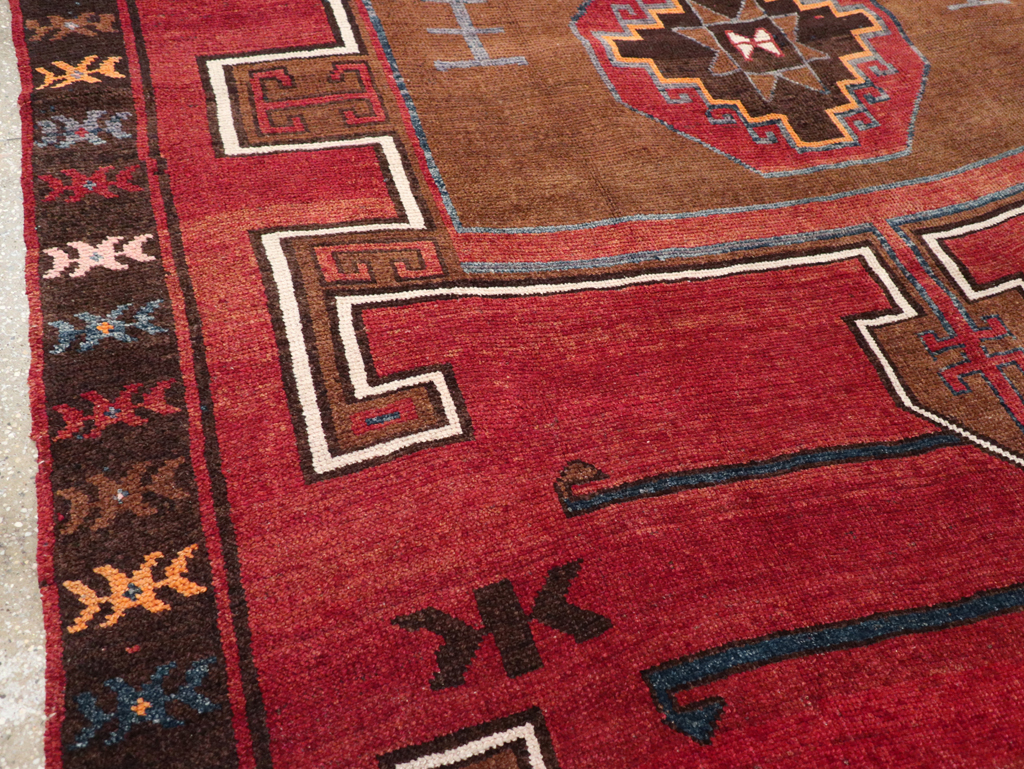 Vintage Turkish Anatolian Tribal Room Size Carpet, No.30550 - Gss