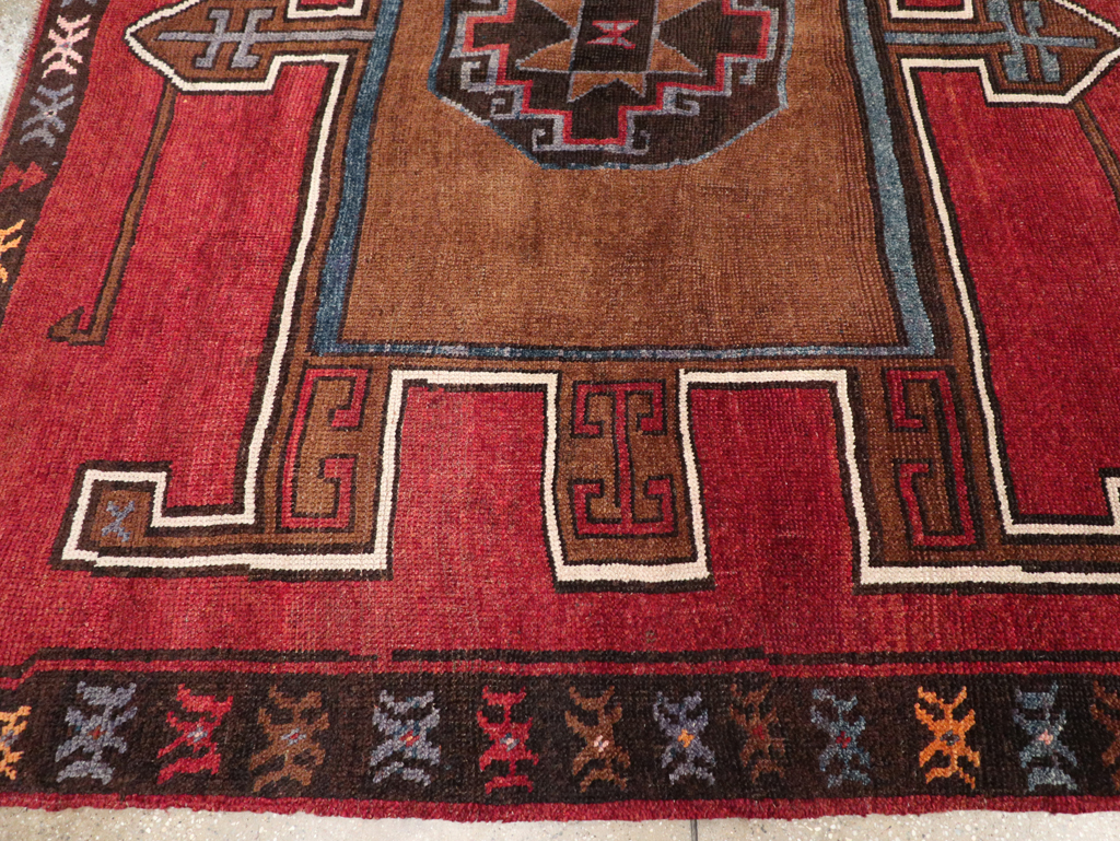 Vintage Turkish Anatolian Tribal Room Size Carpet, No.30550 - Gss