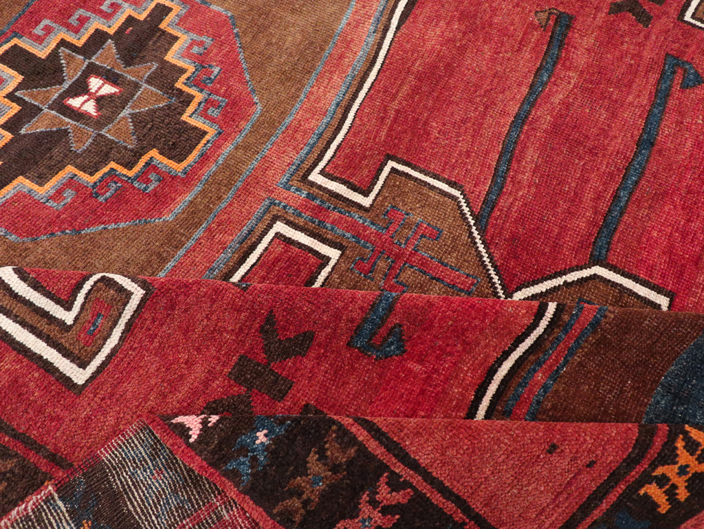 Vintage Turkish Anatolian Tribal Room Size Carpet, No.30550 - Gss