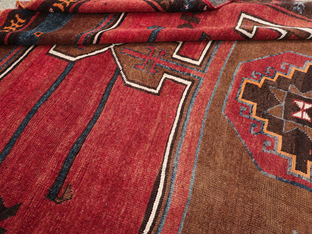 Vintage Turkish Anatolian Tribal Room Size Carpet, No.30550 - Gss