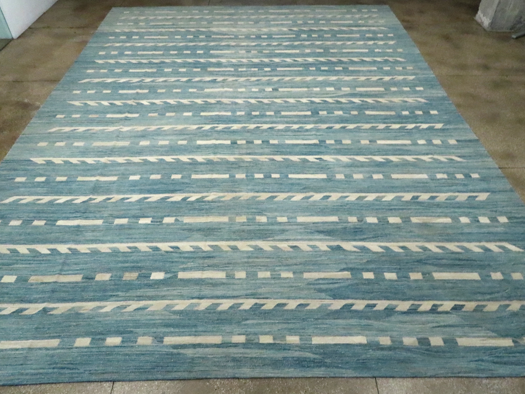 Modern Oversize Turkish Flatweave, No.30553 - Gss