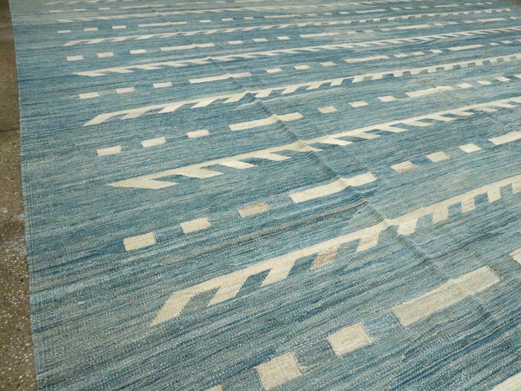 Modern Oversize Turkish Flatweave, No.30553 - Gss