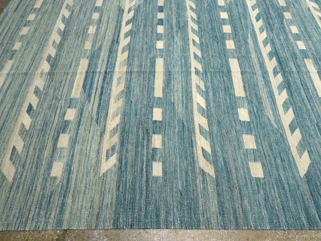 Modern Oversize Turkish Flatweave, No.30553 - Gss