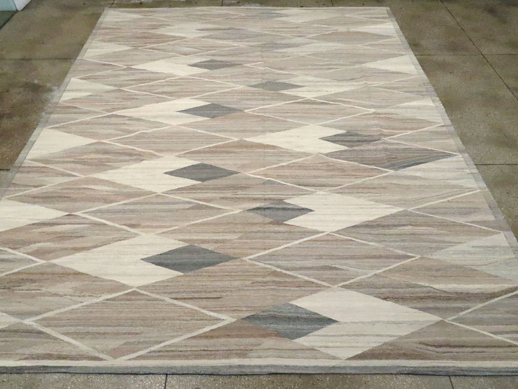 Modern Turkish Flatweave Kilim , No.30555 - Gss