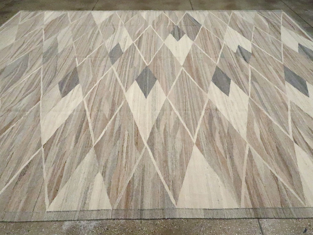 Modern Turkish Flatweave Kilim , No.30555 - Gss