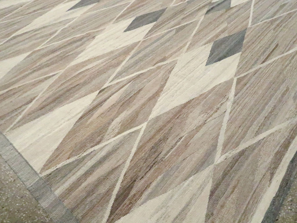 Modern Turkish Flatweave, No.30555 - Gss