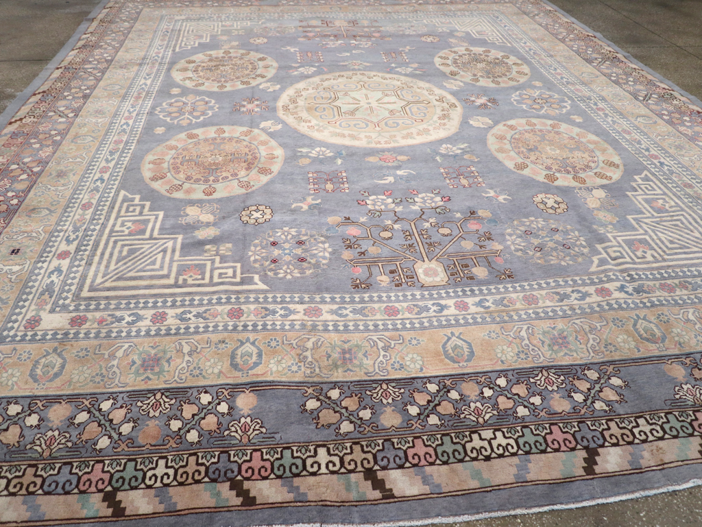 Modern East Turkestan Khotan Large Room Size Carpet, No.30559 - Gss