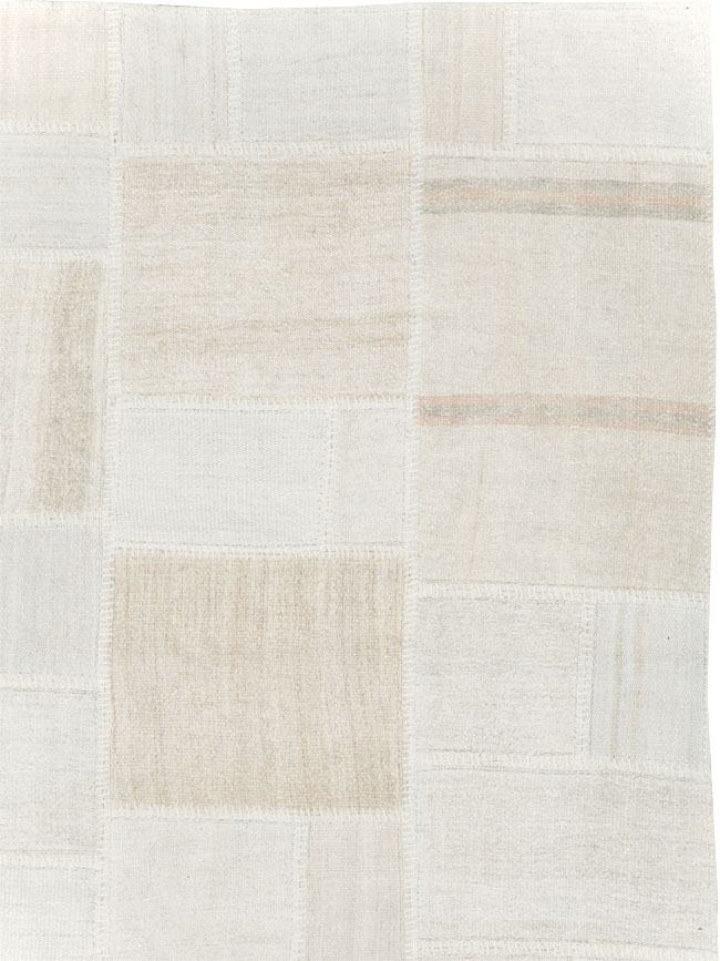 Modern Turkish Flatweave Kilim Room Size Carpet, No.30578 - Gss
