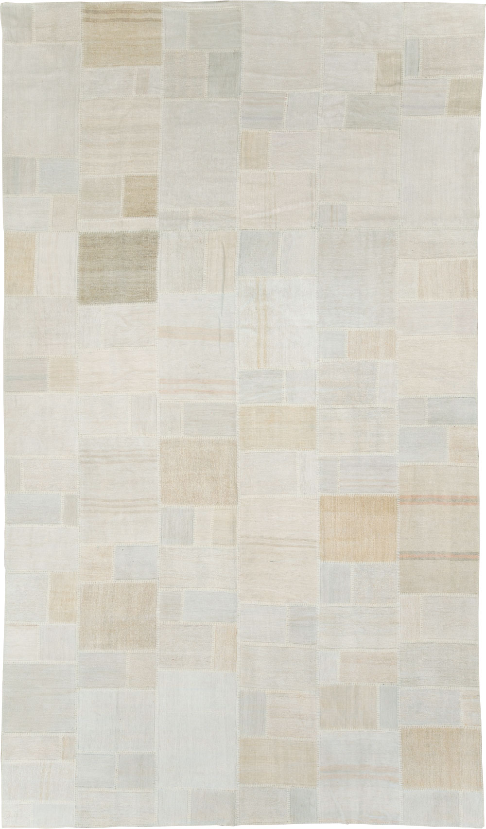 Contemporary Turkish Flatweave Kilim Patchwork Large Gallery Carpet, No.30580 - Gss