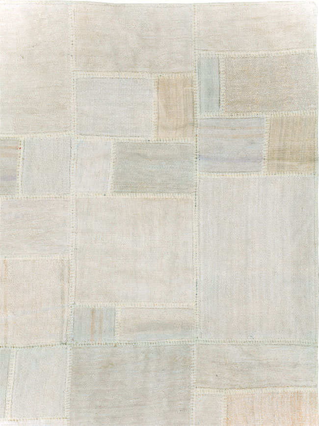 Contemporary Turkish Flatweave Kilim Patchwork Large Gallery Carpet, No.30580 - Gss