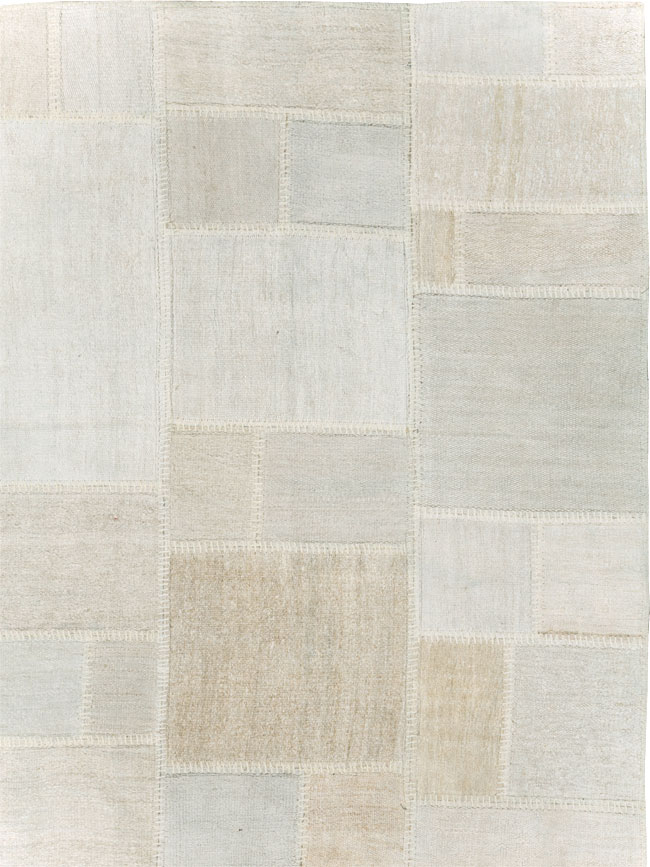 Contemporary Turkish Flatweave Kilim Patchwork Large Gallery Carpet, No.30580 - Gss