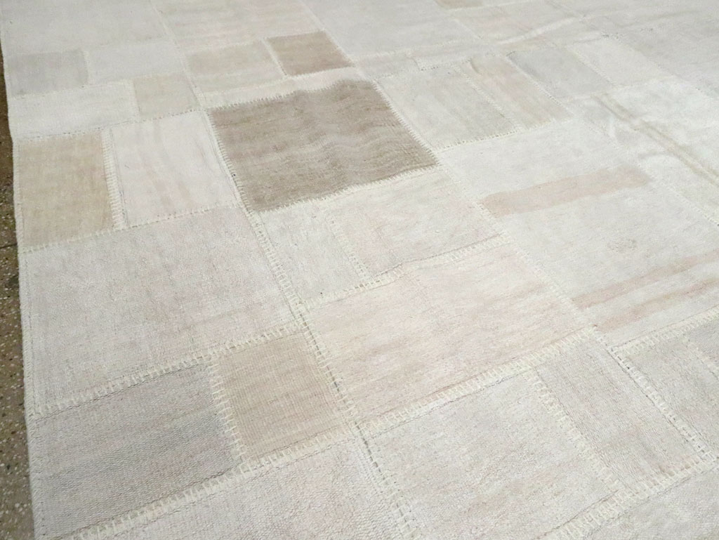 Contemporary Turkish Flatweave Kilim Patchwork Large Gallery Carpet, No.30580 - Gss