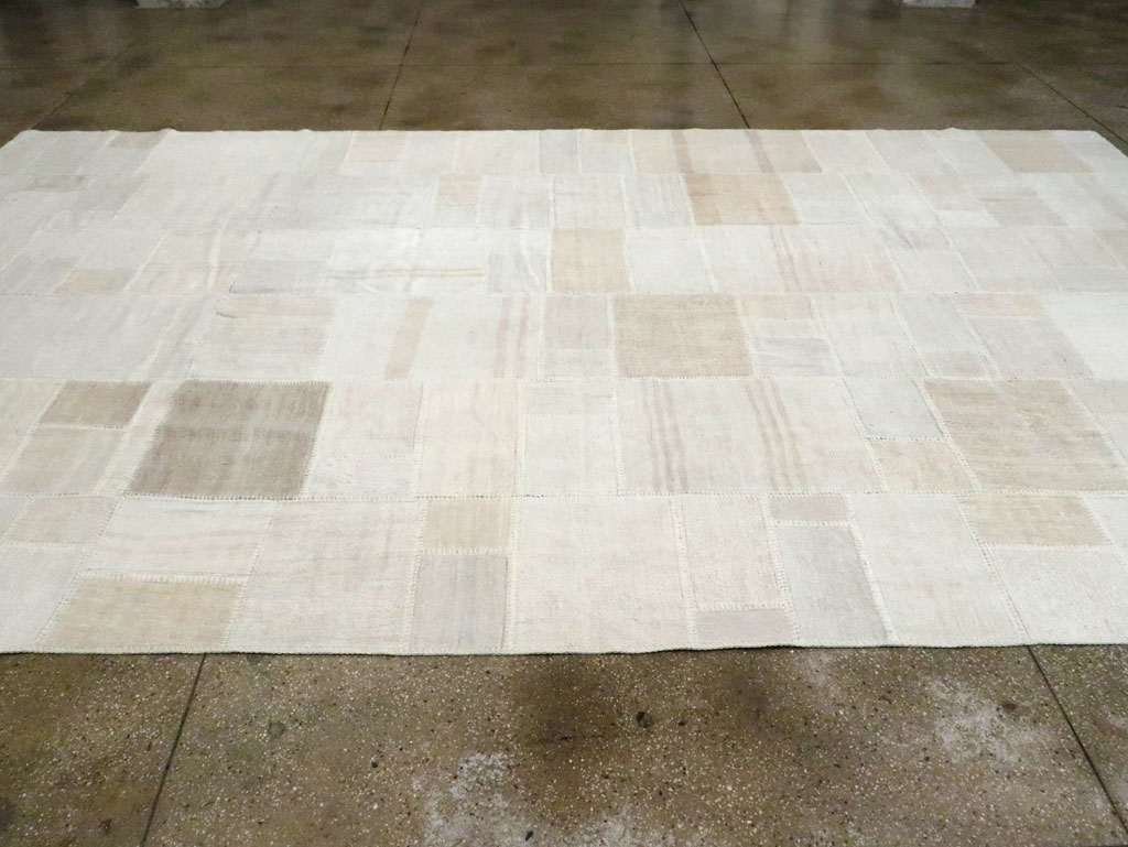 Contemporary Turkish Flatweave Kilim Patchwork Large Gallery Carpet, No.30580 - Gss