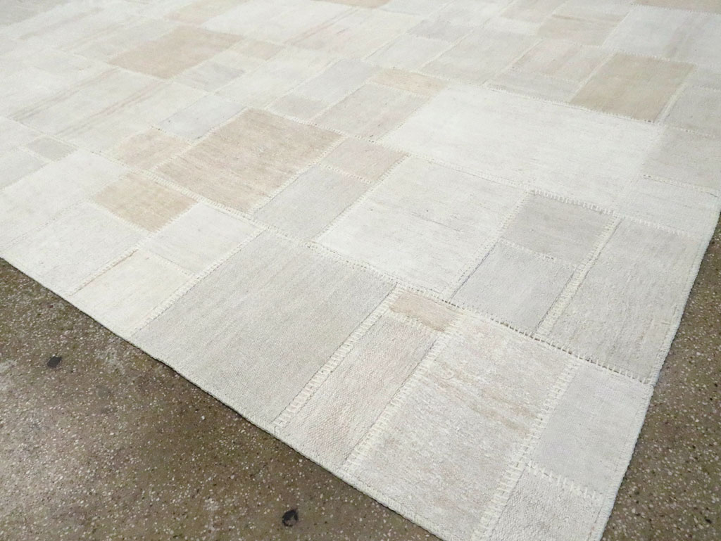 Contemporary Turkish Flatweave Kilim Patchwork Large Gallery Carpet, No.30580 - Gss