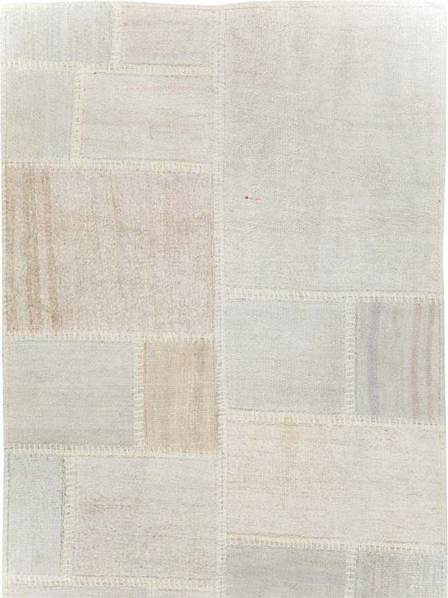 Contemporary Turkish Flatweave Kilim Patchwork Runner, No.30581 - Gss