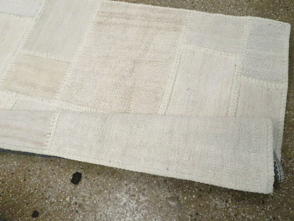 Contemporary Turkish Flatweave Kilim Patchwork Runner, No.30581 - Gss